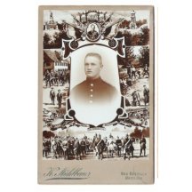 Soukromé foto vojáka s portrétem Wilhelma