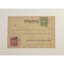 Dopis polní pošty frankovaný 10 Hel a 5 Hel, zajímavé