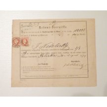 Recepis vyfrankovaný 2krát 5 Krejcerů