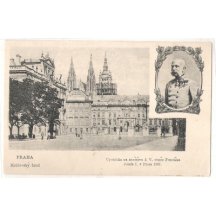 Vzpomínka na návštěvu císaře Franz Josefa a královský hrad, Praha