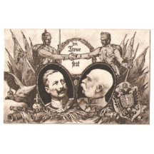 Spojenectví je pevné, Franz Josef a Wilhelm s vojáky