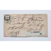 Nádražní dopis vyfrankovaný 5 Kr. kolkem