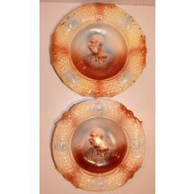 Dva talíře s podobiznou císaře Františka Josefa I.