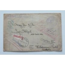 Dopis frankovaný 7 krát 5 Hel a jednou 10 Hel