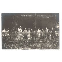 Franz Josef s jiným císařem, stojící na balkóně