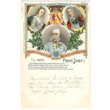 Trojportrét: Marie Terezie, František I., a Franz Josef- k 50. narozeninám