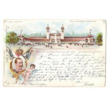 Postcards from exhibition in Berlin 1896 , emperor Wilhelm