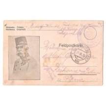 Franz Josef v obdélníkovém rámečku