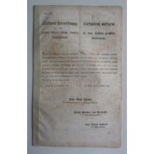 Cirkulář k vydání bankovek 5 , 10 , 50 a 100 guldenů