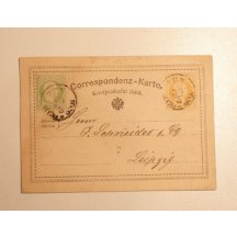 Žluťásek dofrankovaný 3 krejcarovou známkou - razítko Dux