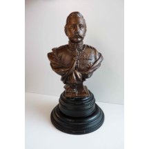 Busta císaře Wilhelma II. na podstavci / 28 cm