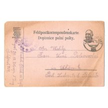 Lístek polní pošty F.J., tisková varianta (3)