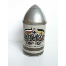 Patriotický půllitr s rakouskou a německou orlicí 