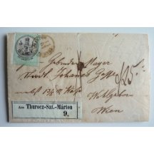 Maďarsko - nádražní dopis s maďarským kolkem ... malý výskyt