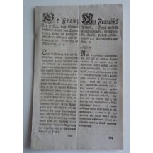 Cirkulář Františka I. k vydání mincí 1/4, 1/2, 1 a 3 Kreutzer