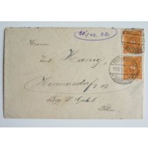 Dopis z inflačního období Německa, 20