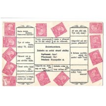 Známkomluva česká, 2.barevná varianta tisku