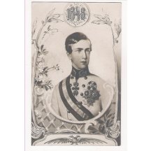 Císař Franz Josef I. se šerpou při nástupu do vlády, 1848