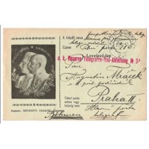 Maďarský lístek polní pošty, propracovaný dvojportrét