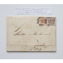 Dopis frankovaný 3 Kr a 6 Kr- Zweigenschnitten, cena záliby