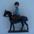 Císař Franz Josef na koni - cín / olovo, cca 15 cm
