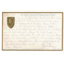 Postcards with bronze portrait of Franz Josef