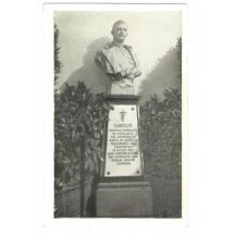 Bust of emperor Karl on pedestal