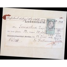 Nákladní list - rok 1875 / malý výskyt