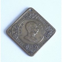 Klipa s portrétem Franz Josefa, rakouská orlice 