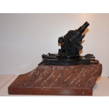 Fat Bertha - made in Skoda Pilsen - bronze maquette of cannon
