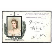 Císařovna Elisabeth (1837-1898) na pohlednici