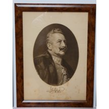 Císař Wilhelm v oválném rámečku s podpisem