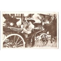 Emperor Karl and Zita in spring cart during visit in Parma