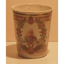 Cup with portrait of Franz Joseph and crests