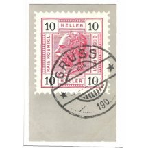 Pohlednice se známkou 10 hal