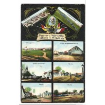 Císař Franz Joseph a pozdrav z vojenského tábora v Milovicích