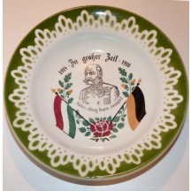 Plate in honor of Franz Joseph I. (1914 - 1916)