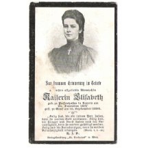 Lístek k úmrtí Elisabeth