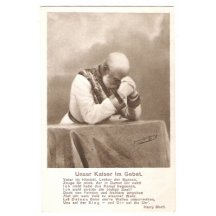 Praying emperor Franz Joseph